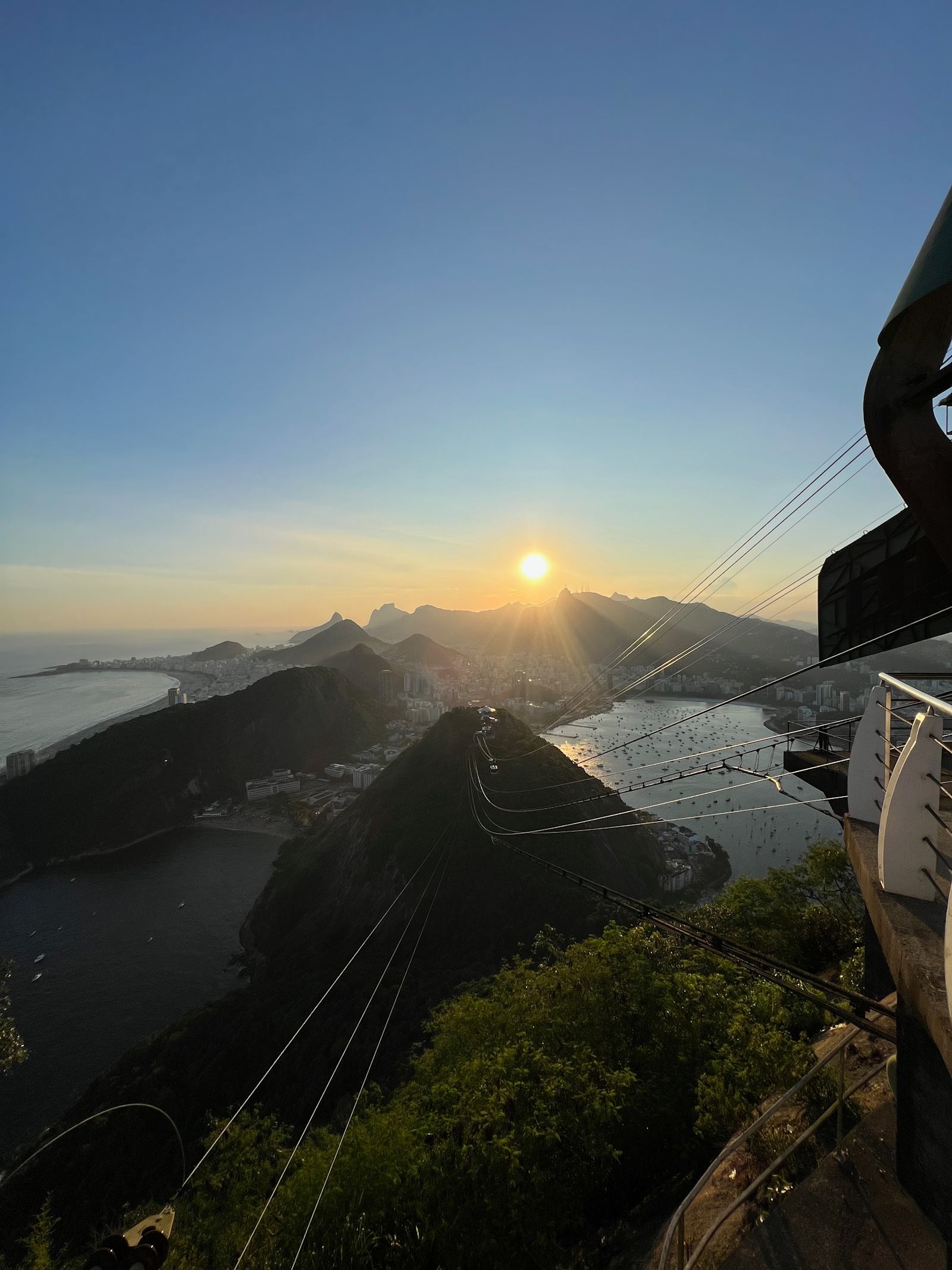 Sunset over Rio de Janeiro from Sugarloaf Mountain